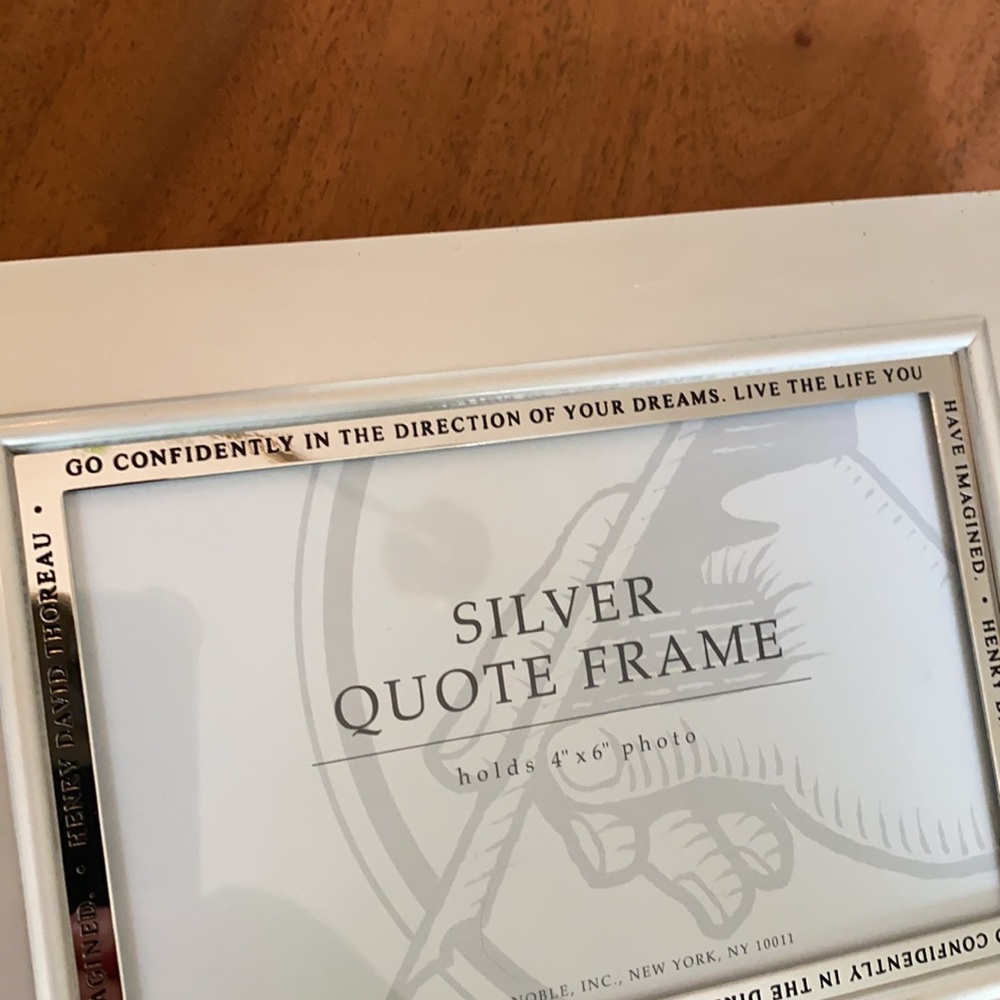 4x6 Quote Frame Silver - Picture 3 of 8